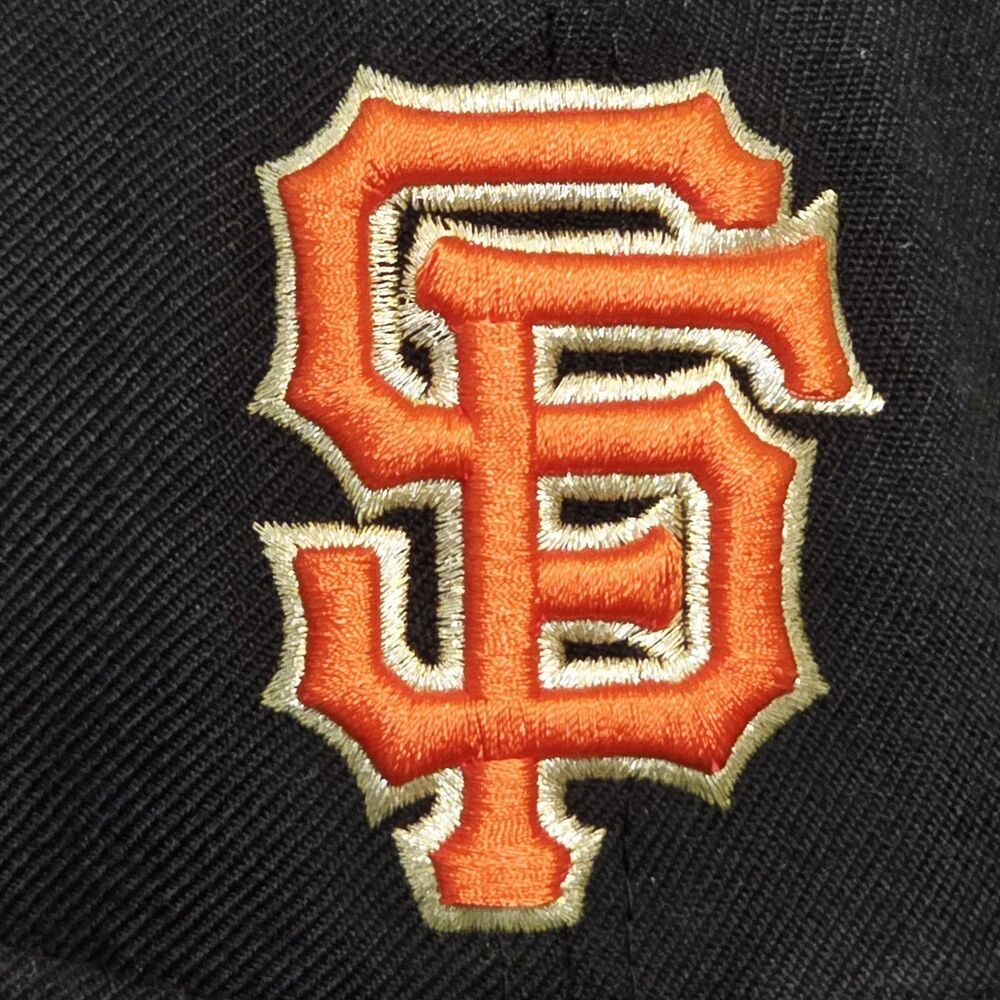 9FIFTY Snapback Hat Baseball Cap MLB San Francisco Giants Black Metal Eyelets - Picture 7 of 12